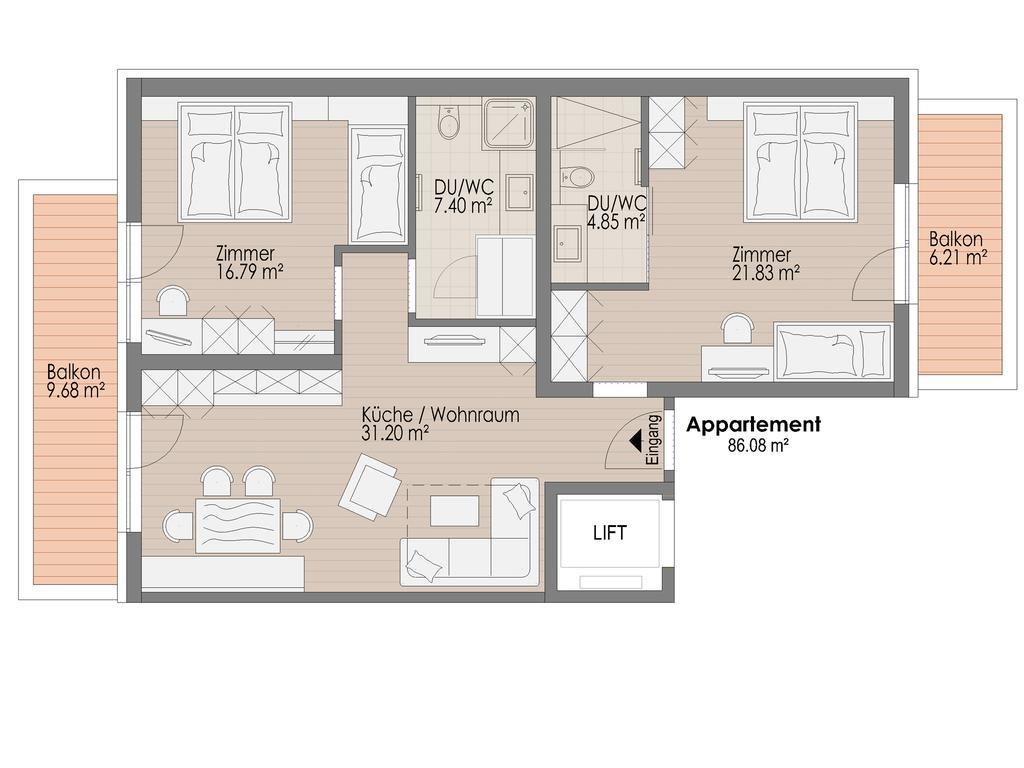 Lux Appartements 이스크글 객실 사진